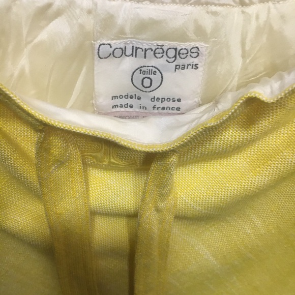 Vintage 1970’s Courreges Yellow Skirt in GVC - Picture 5 of 14